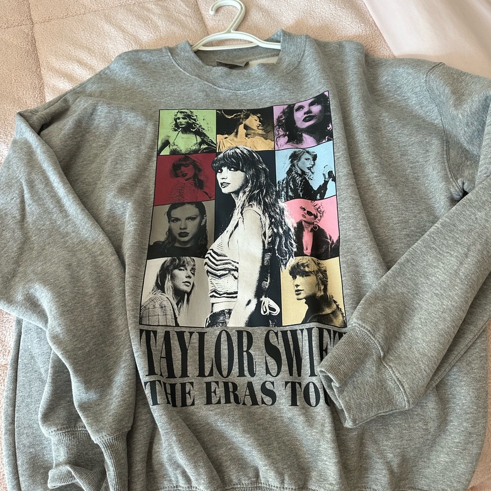 Taylor Swift Gray The Eras Tour Crewneck Sweatshirt